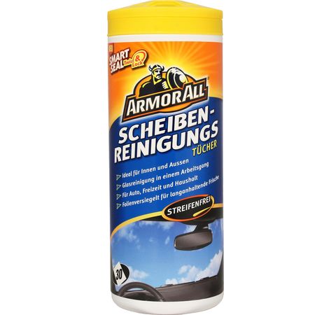 ARMOR ALL Pflegetuch Scheibenreinigungstücher 30 Stk.