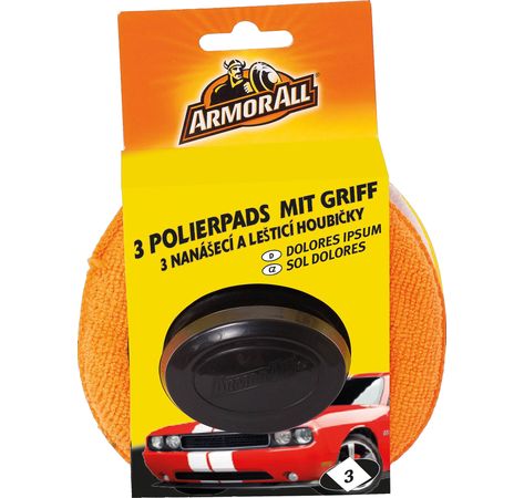ARMOR ALL 3 Polierpads mit Griff