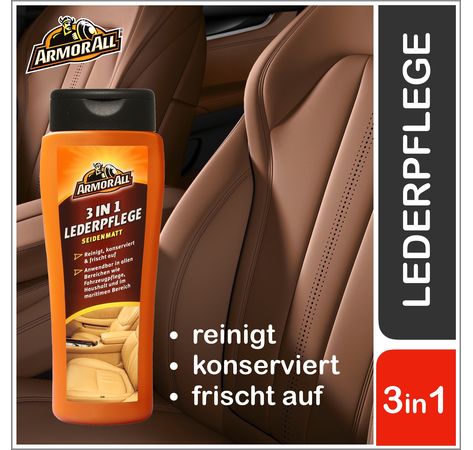 ARMOR ALL 3in1 Lederpflege Lederreiniger Ledersitzpflege seidenmatt 250 ml